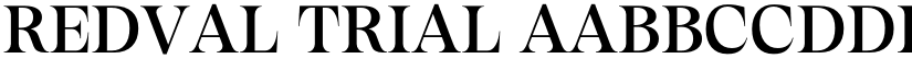 Redval Trial font