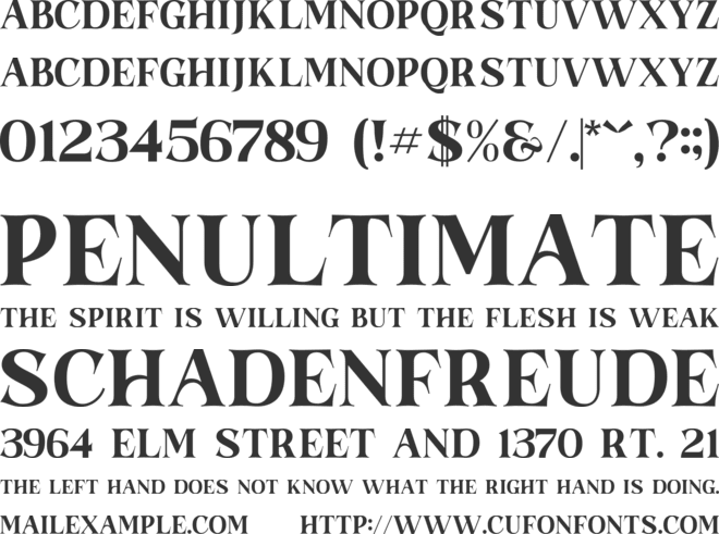 Hulbert Hopper Trial font preview