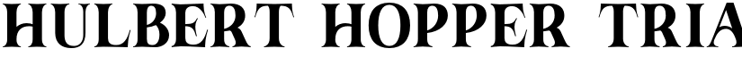 Hulbert Hopper Trial font download