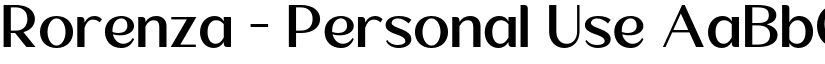Rorenza - Personal Use font download