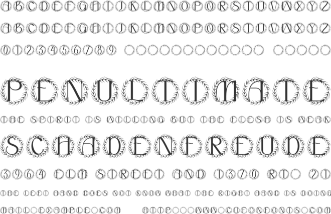 Marquessia Monogram font preview