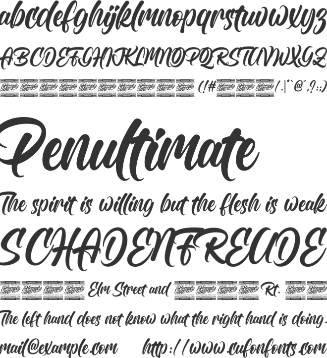 Orickol font preview