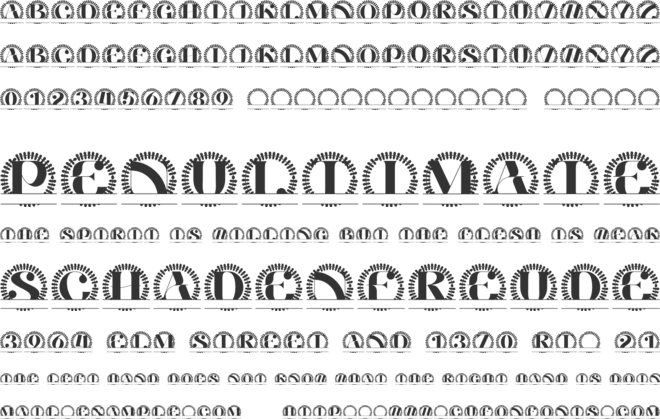 Kingsleigh Split Monogram font preview