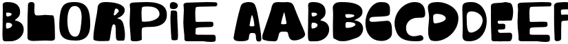 Blorpie font download