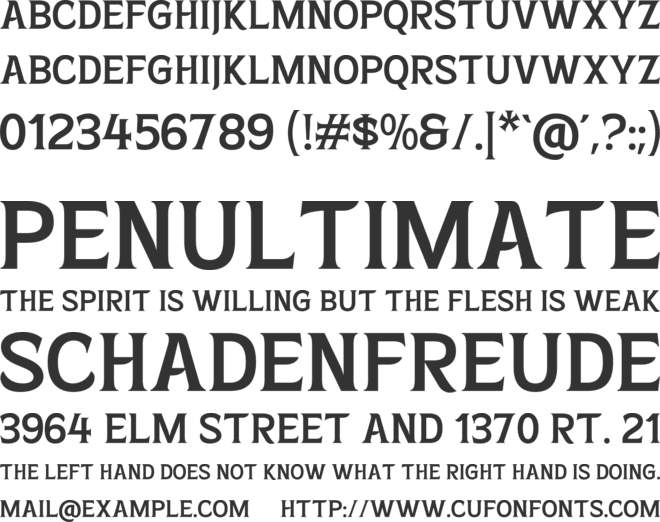 Markvise font preview