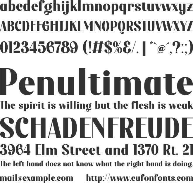 Meliny - Personal Use font preview