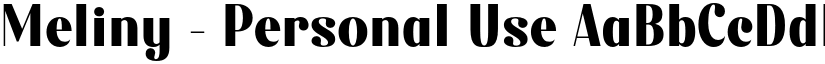 Meliny - Personal Use font
