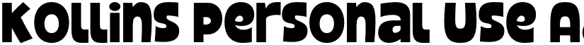 Kollins Personal Use font