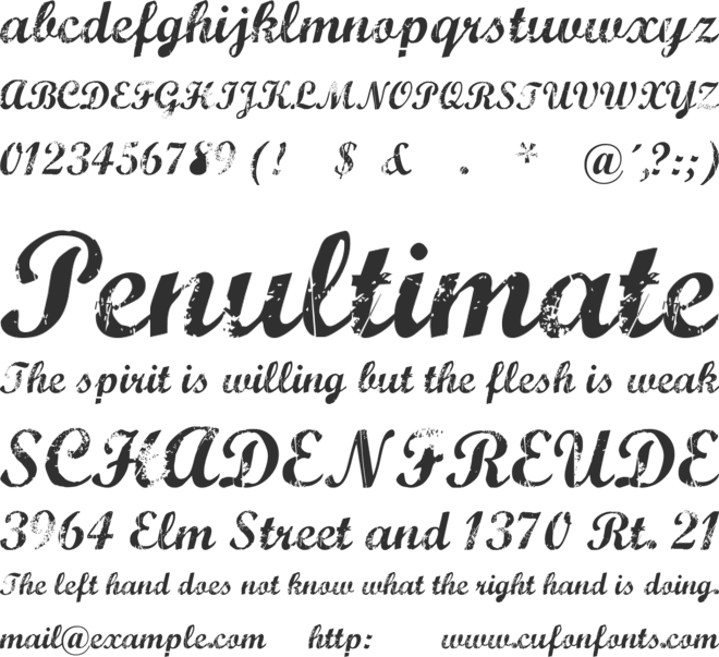 Marcelle font preview