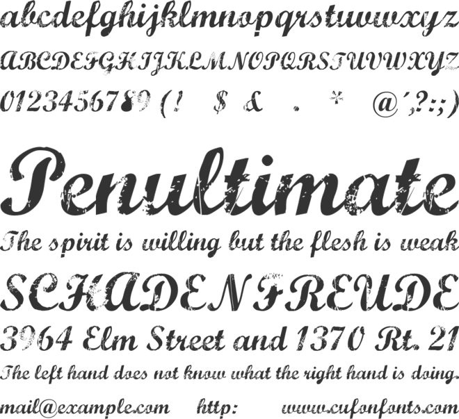 Marcelle font preview