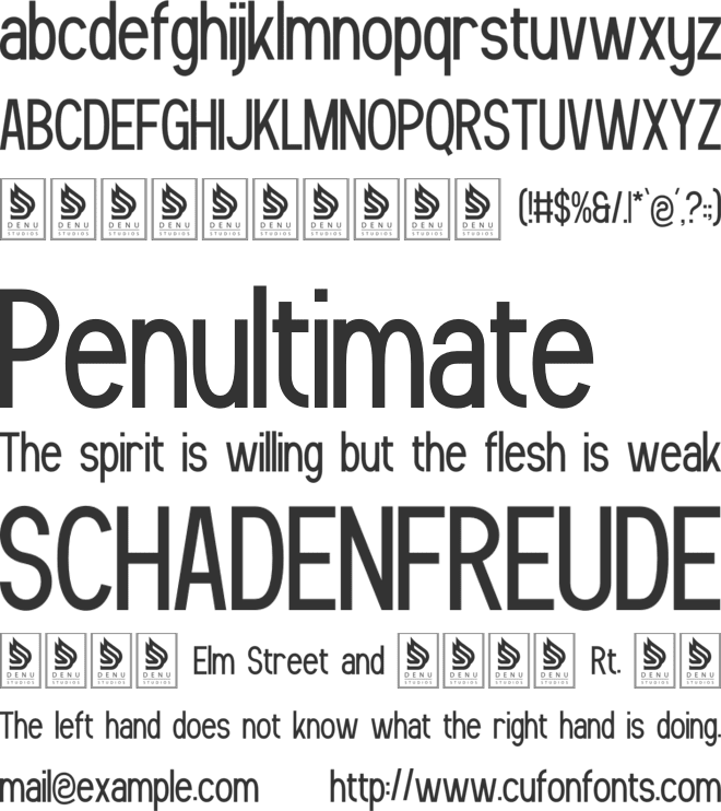 Feaqsta font preview