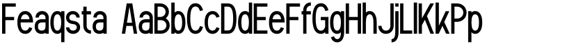 Feaqsta font