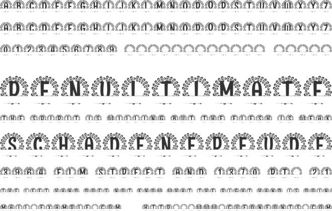 Noblewick Split Monogram font preview