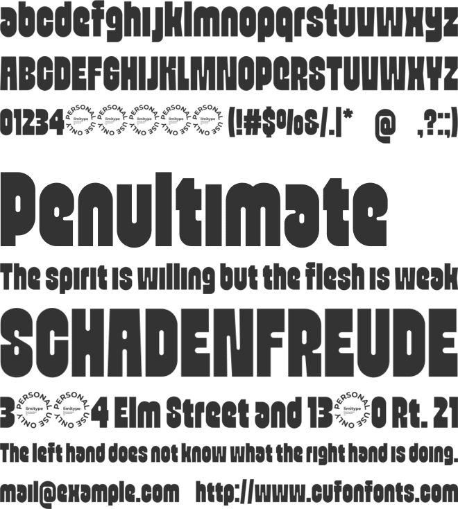 Veggie Bold Font font preview