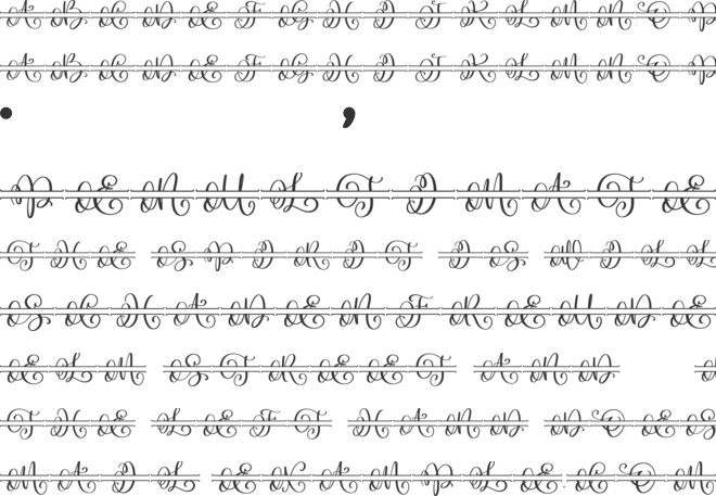 Glam Monogram font preview