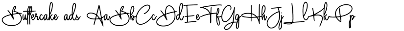 Buttercake ads font