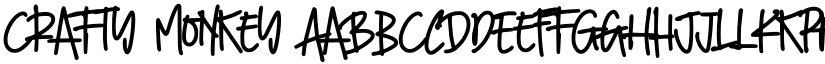 Crafty Monkey font