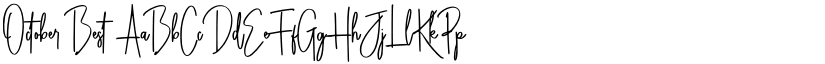 October Best font