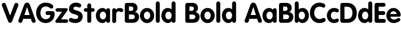 VAGzStarBold font download