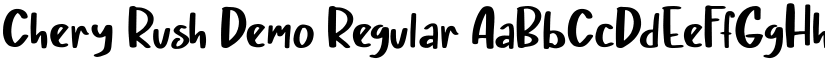 Chery Rush Demo Regular font