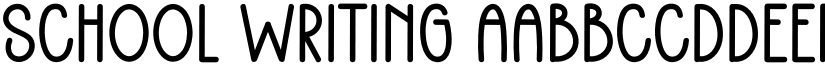 School Writing font