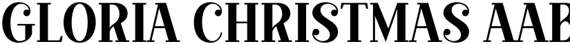 Gloria Christmas font download