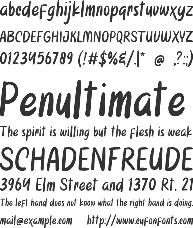 GOOD TIME font preview