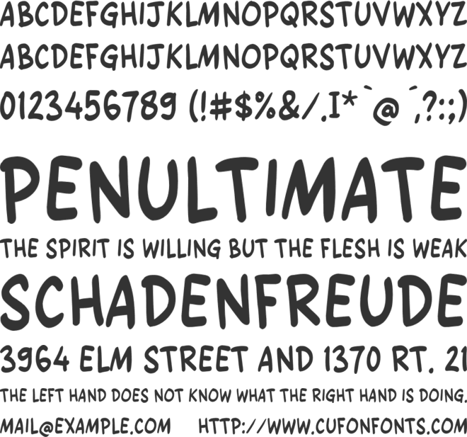 XL Tight Boo font preview