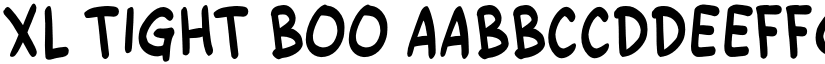 XL Tight Boo font