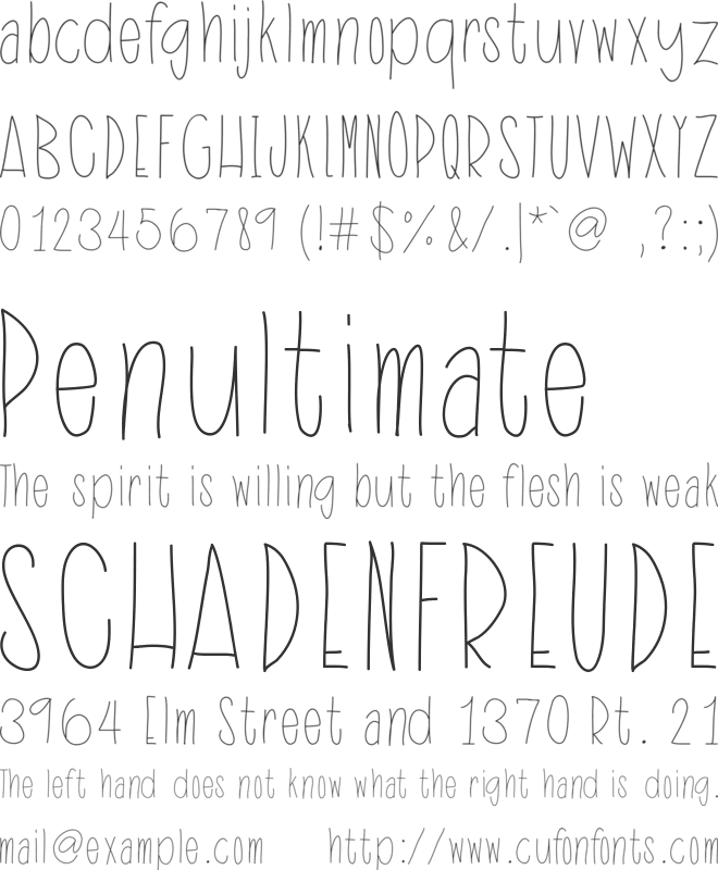 IdentityTheft font preview