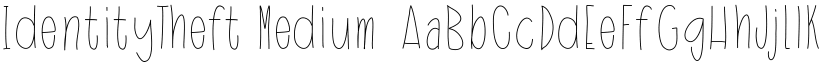 IdentityTheft Medium font