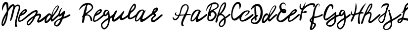 Mendy Regular font