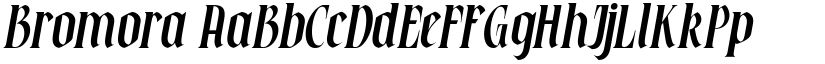 Bromora font