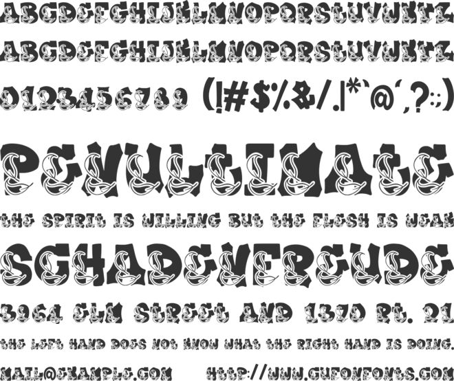 Plump Autumn font preview