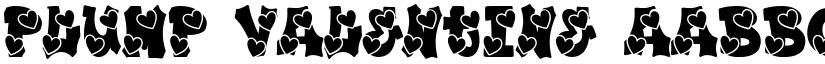 Plump Valentine font