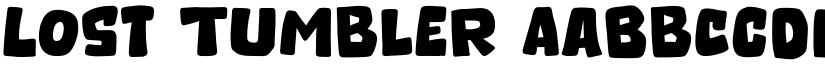 Lost Tumbler font