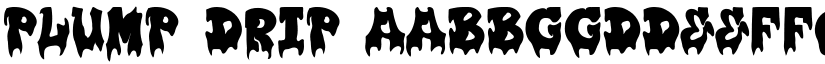 Plump Drip font
