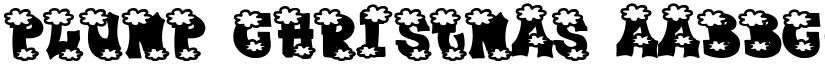 Plump Christmas font