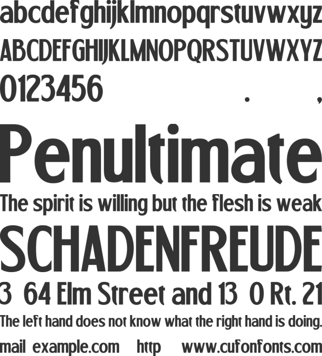 Bengil Whisper font preview