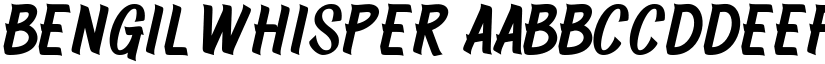 Bengil Whisper font