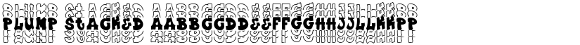 Plump Stacked font