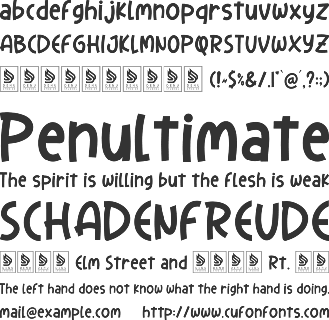 Dede Nugraha font preview