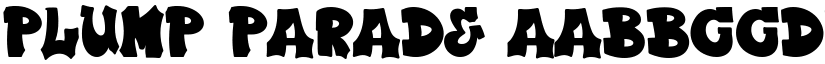 Plump Parade font