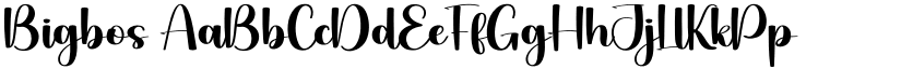 Bigbos font