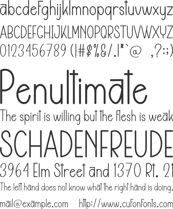 Family History font preview