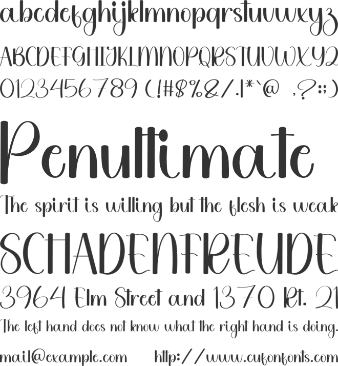 Bubble Cupcake font preview