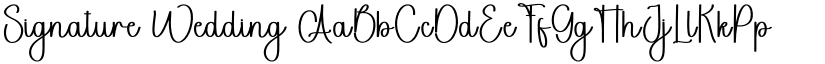 Signature Wedding font download
