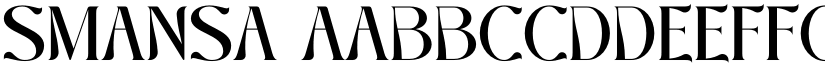 Smansa font