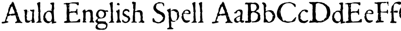 Auld English Spell font download