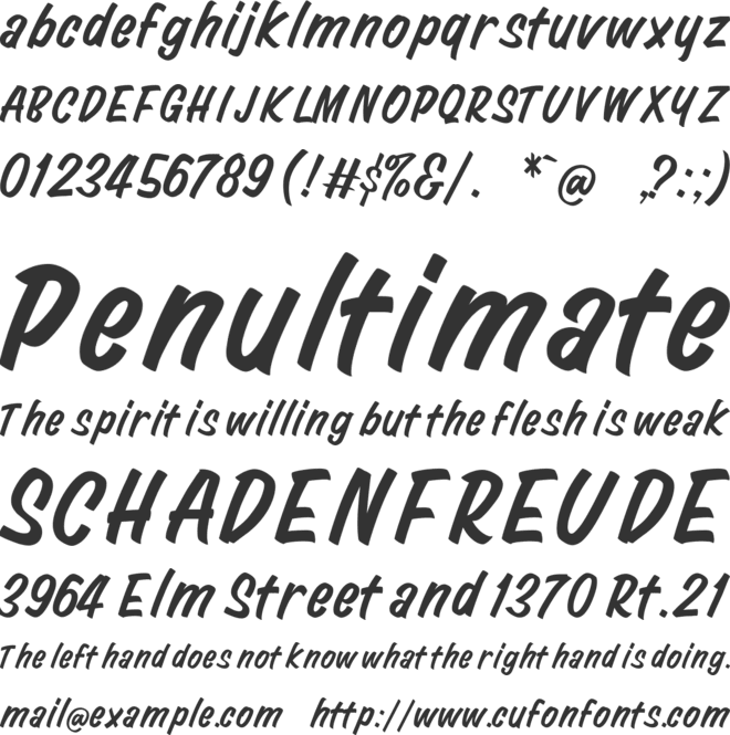 Signalom font preview